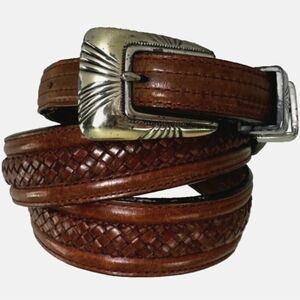 TONY LAMA Women's Leather Belt 7317L Ranger Belt Cowboy Rodeo Sz 32